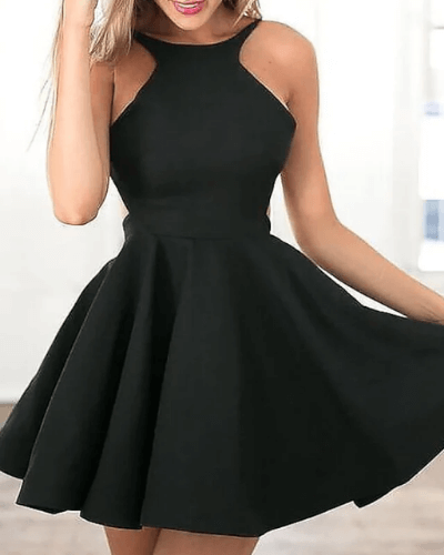 Stilig damsommardress med halterneck – Malia