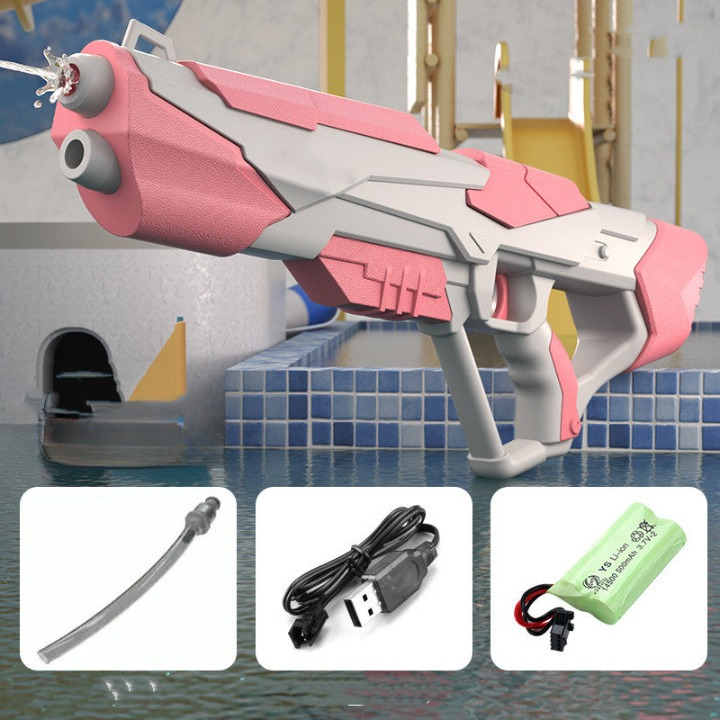 Vattenpistol med tryckstråle & USB-batteri för barn & vuxna – SpritzPower X1