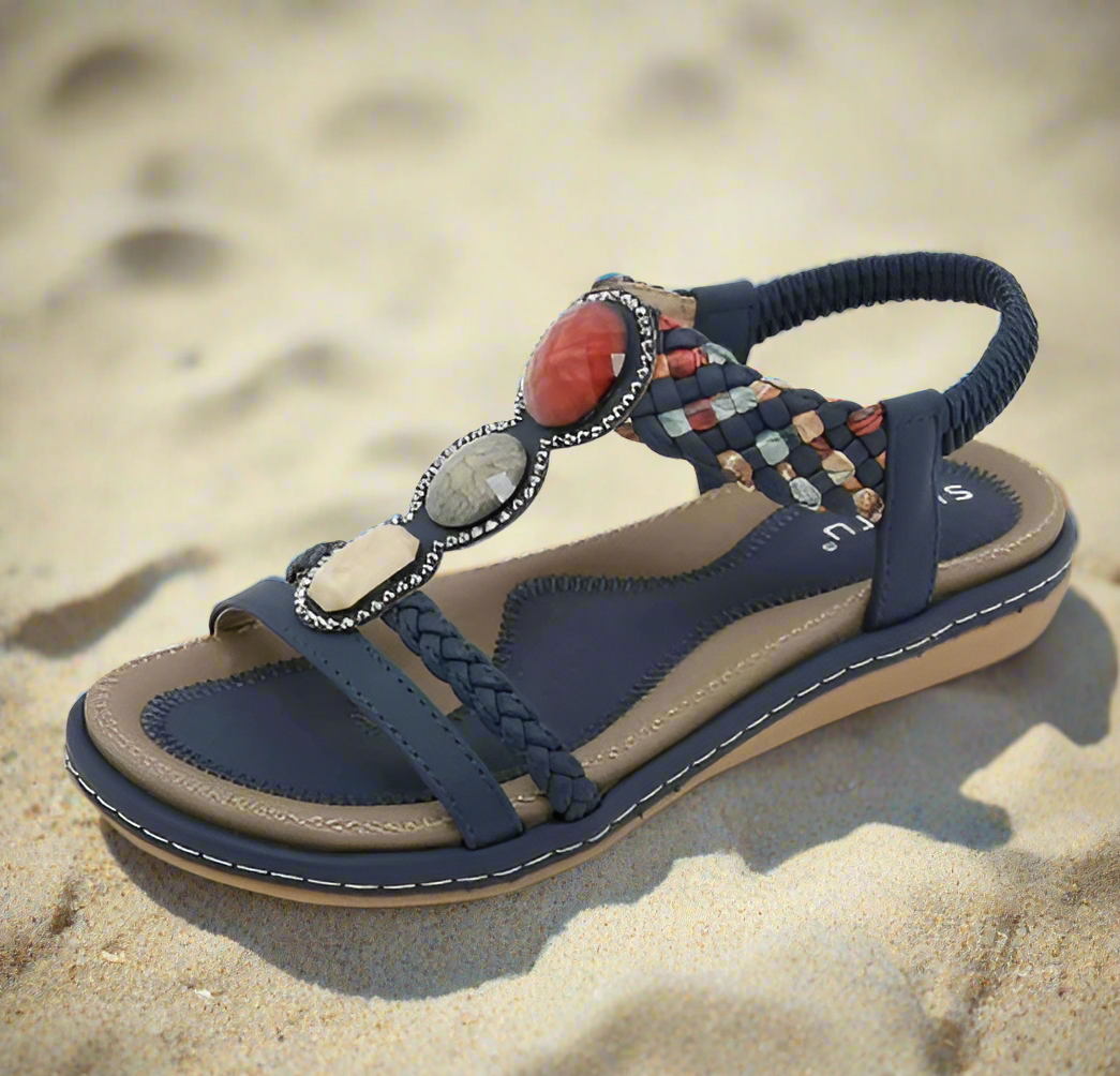 Stiliga platta damsandaler – Claire
