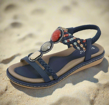 Stiliga platta damsandaler – Claire