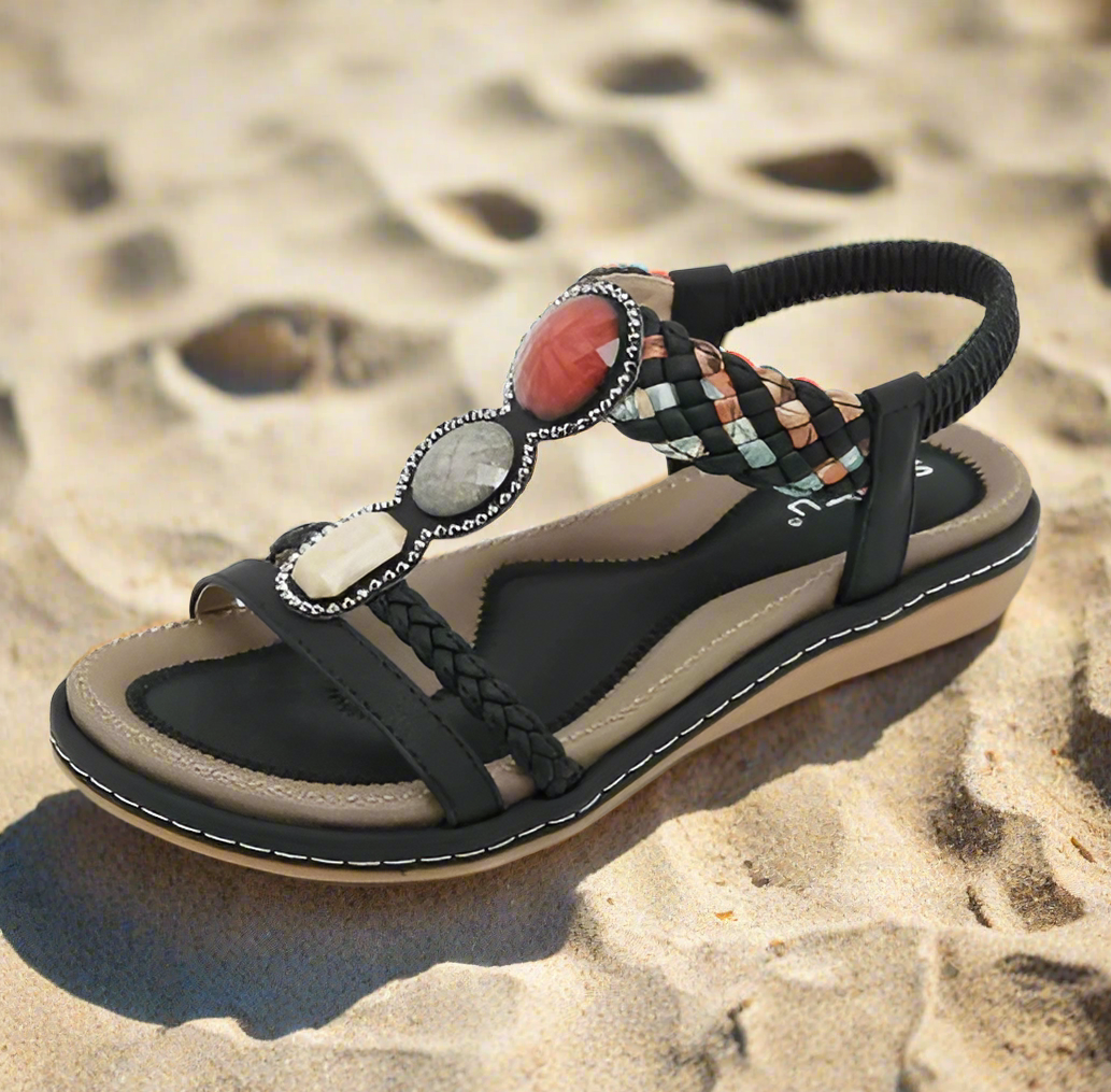 Stiliga platta damsandaler – Claire