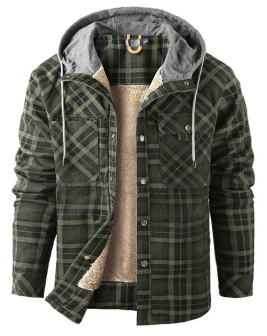 Herrjacka för utomhusbruk, rutig, med isolering och vattenavvisande beläggning – Ragnar