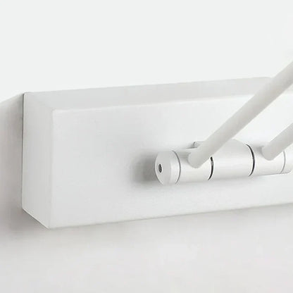 Weiße Wandhalterung für Handtücher, modern, platzsparend, aus Metall, Badezimmerzubehör.
