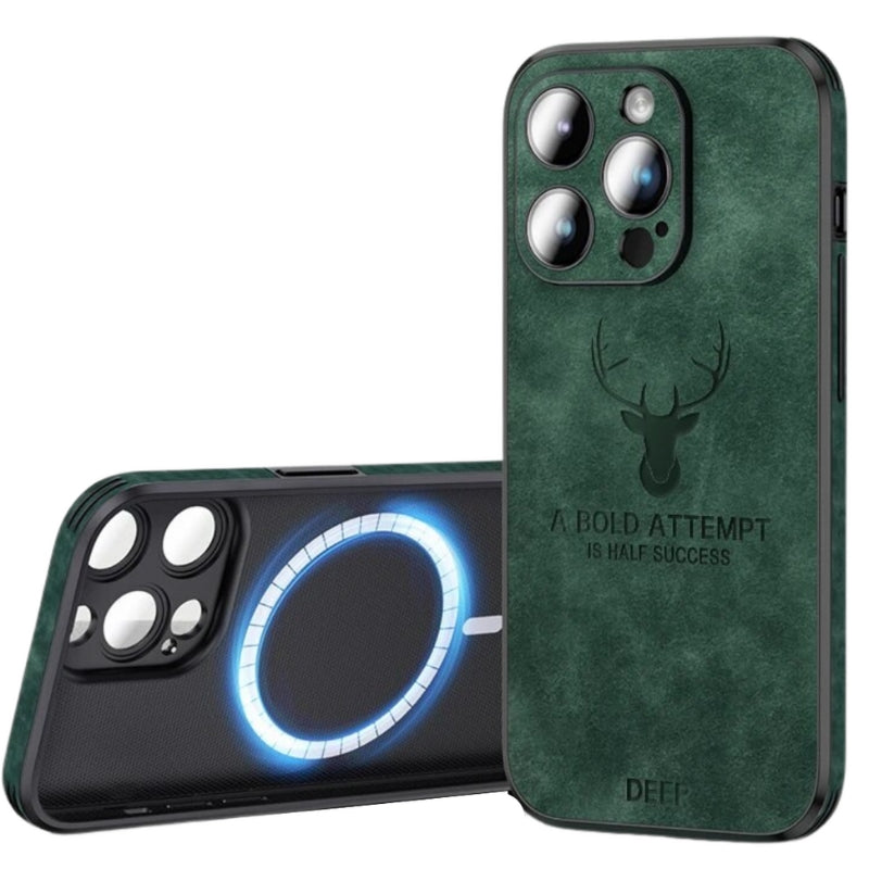 Lyxigt iPhone-fodral i hjortskinn - Veltro