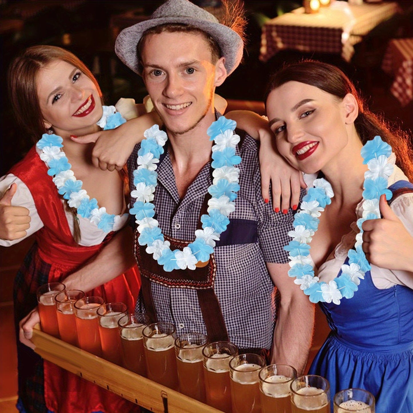 24 stycken Oktoberfest-dekorationskedjor – BavariaBlüten Oktoberfest 2026
