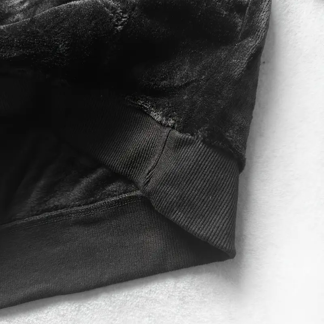 Hoodie för herrar fodrad med plysch och huva – Emil
