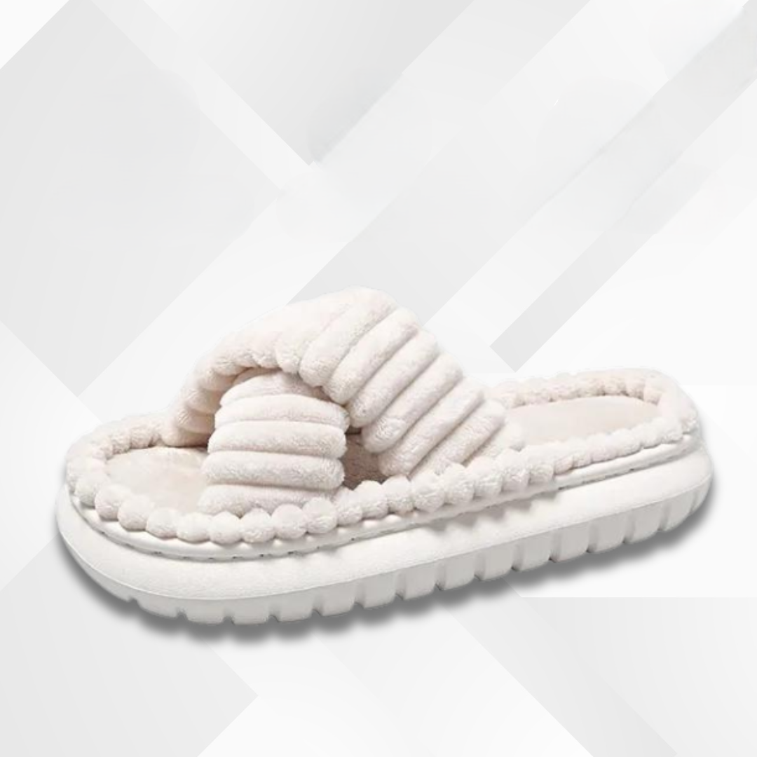 Damska vintertofflor av EVA-material – Isabella snöflinga edition
