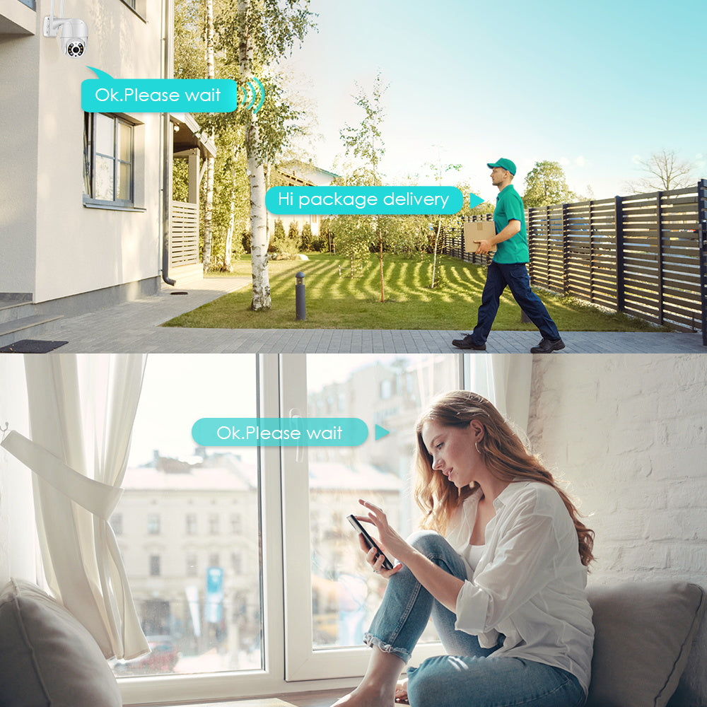 Trådlös utomhuskamera med WiFi – SecureView 360