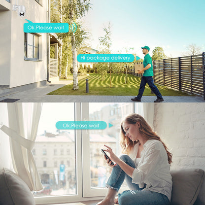Trådlös utomhuskamera med WiFi – SecureView 360