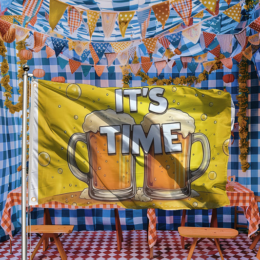 1 styck stor Oktoberfest dekoration flagga – Prostflagga Oktoberfest 2025