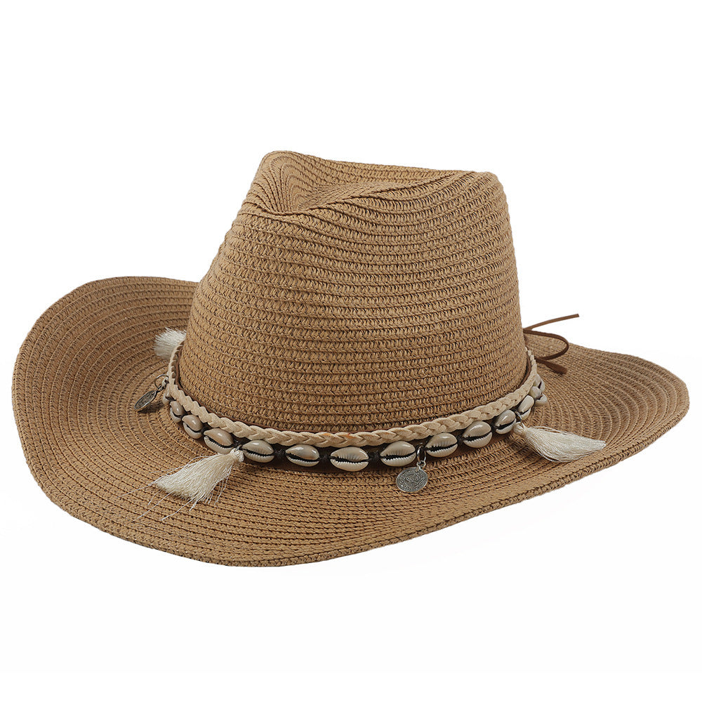 Lätt sommarhatt med snäckor och kvastar – Jasmine