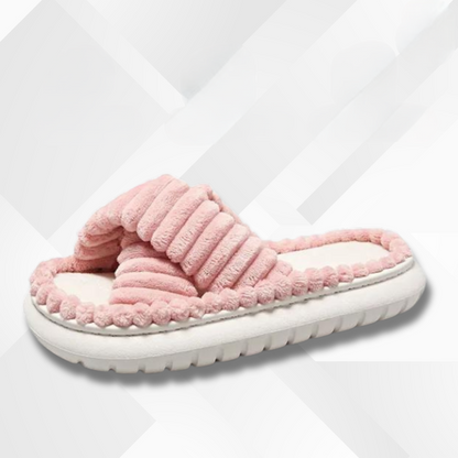 Damska vintertofflor av EVA-material – Isabella snöflinga edition