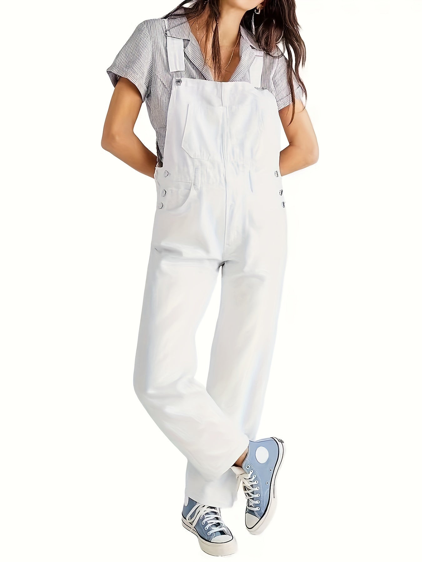 Stilig denimjumpsuit för damer, för alla dagar - CityEase