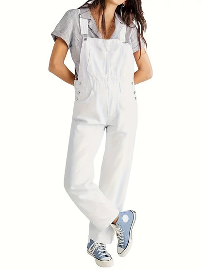 Stilig denimjumpsuit för damer, för alla dagar - CityEase