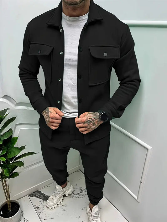 Stiligt herrset med jacka och byxor – Daan