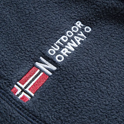 Fleece-outdoorväst för herr – Fodrad med stående krage – Kaspar
