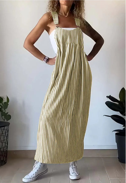 Stilfull randig casual jumpsuit med bekväm passform – Liana