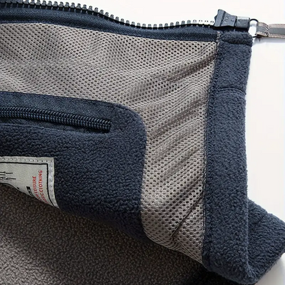 Fleece-outdoorväst för herr – Fodrad med stående krage – Kaspar
