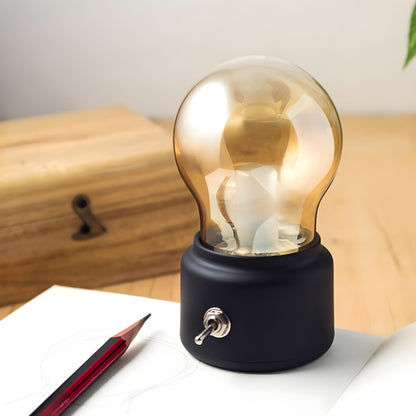 Bärbar retro bordslampa - LumiRetro