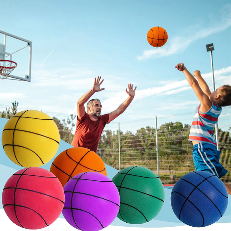 Ljudlös basketboll i PU-skum för barn – Silento