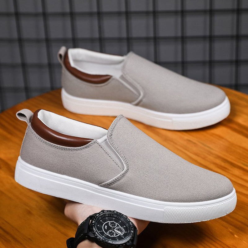 Slip-on-herrskor i canvas – Lennard