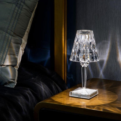 Kristallbordslampa med touch-kontroll - LumeCrystal