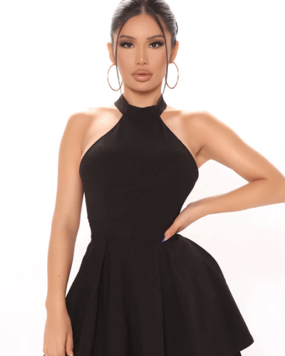 Stilig damsommardress med halterneck – Malia
