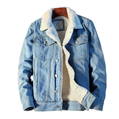 Herrjacka i denim med varmt fleecefoder – Tobias