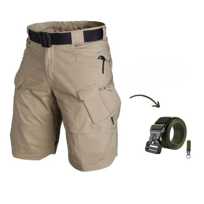 Herr Cargo-shorts med 7 fickor och gratis bälte – Taro
