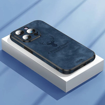 Lyxigt iPhone-fodral i hjortskinn - Veltro