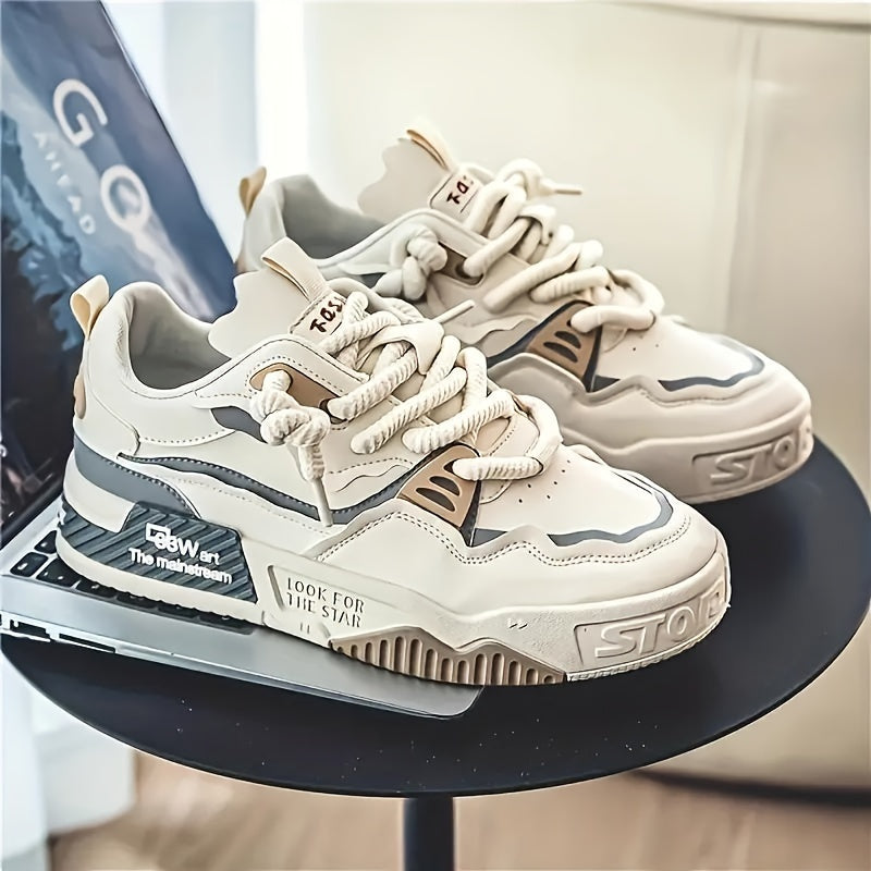 Chunky herrsneakers för streetwear med profilsula och komfortdyna – Kairo