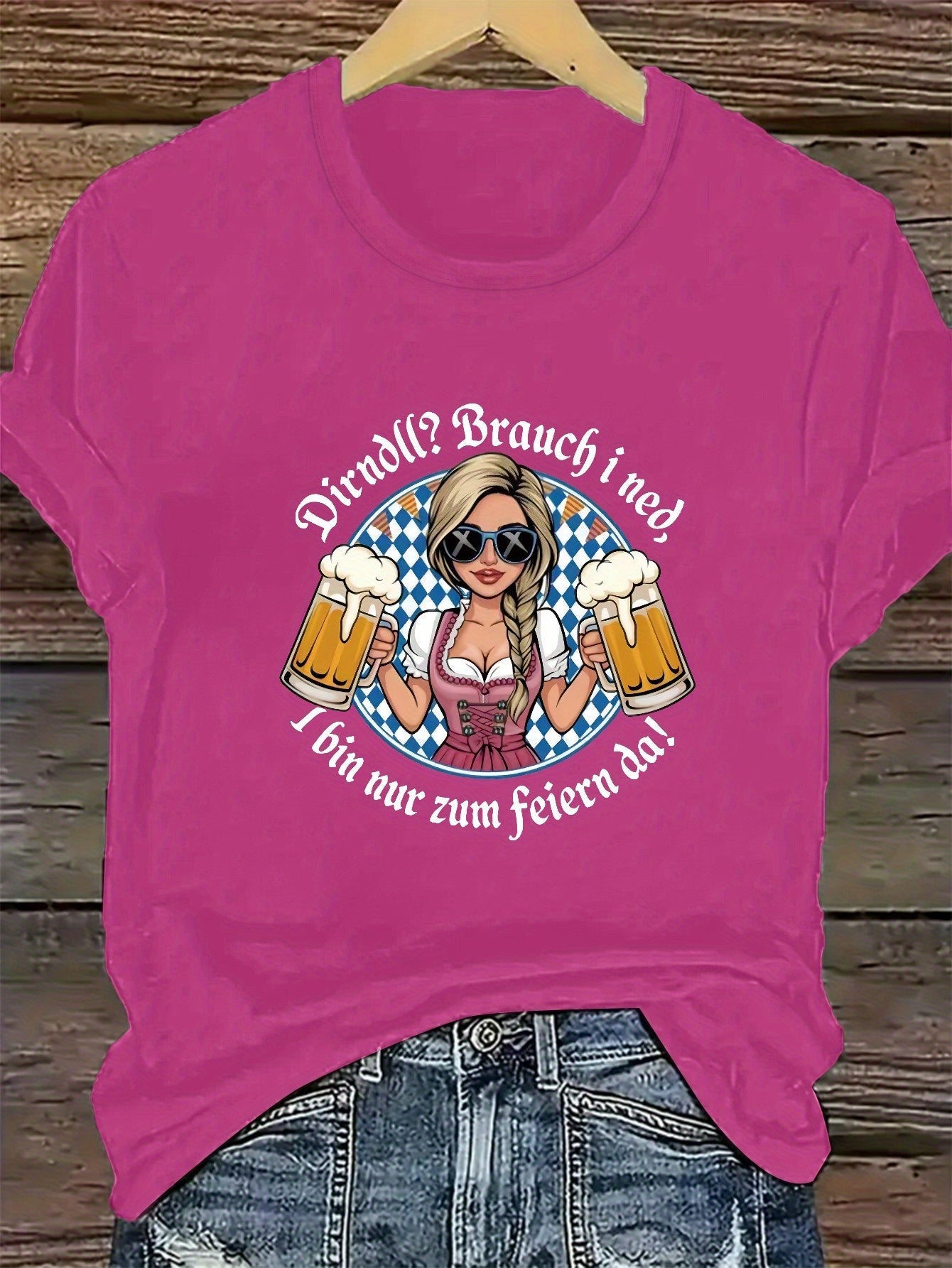 Damer Plus Size kortärmad t-shirt – Liesl Oktoberfest 2026