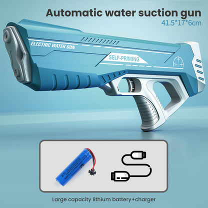 Vattenpistol med tryckstråle & USB-batteri för barn & vuxna – SpritzPower X1