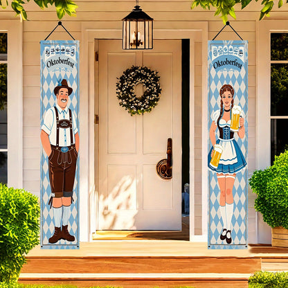 Oktoberfest-bannerset i polyester – WiesnWillkommen Oktoberfest 2026