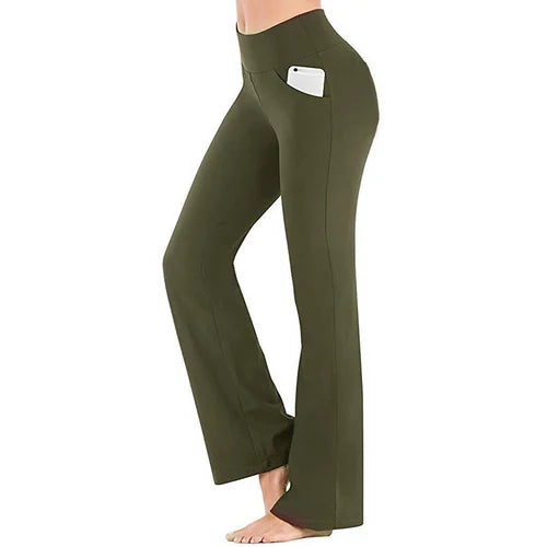 Damyogabyxor med hög midja – Selina