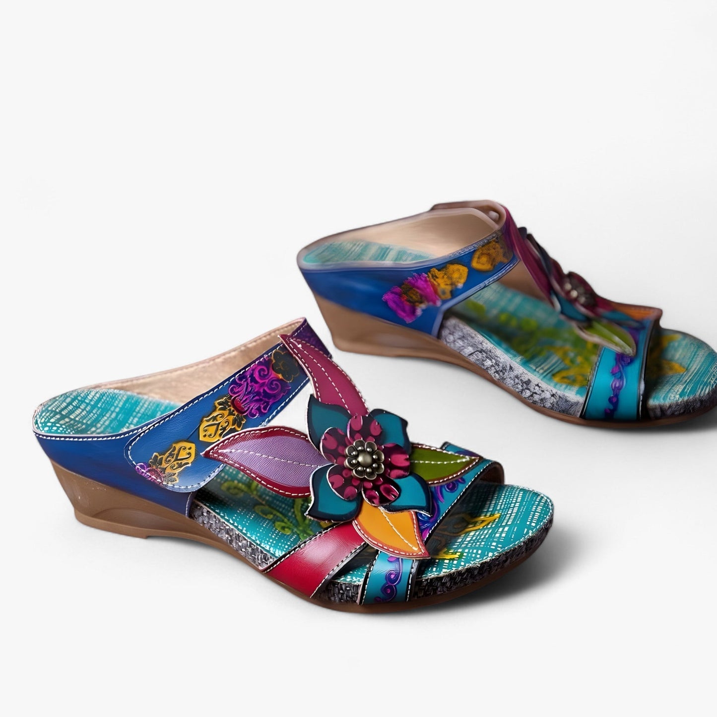 Boho-sandaler för damer med flätade remmar – BohoStep Dolly