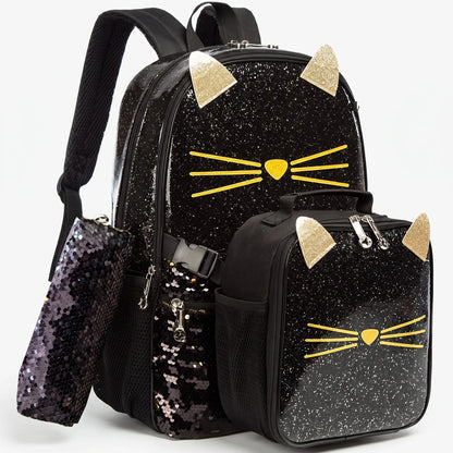 3-Piece Animal Motif School Set - Purrisa