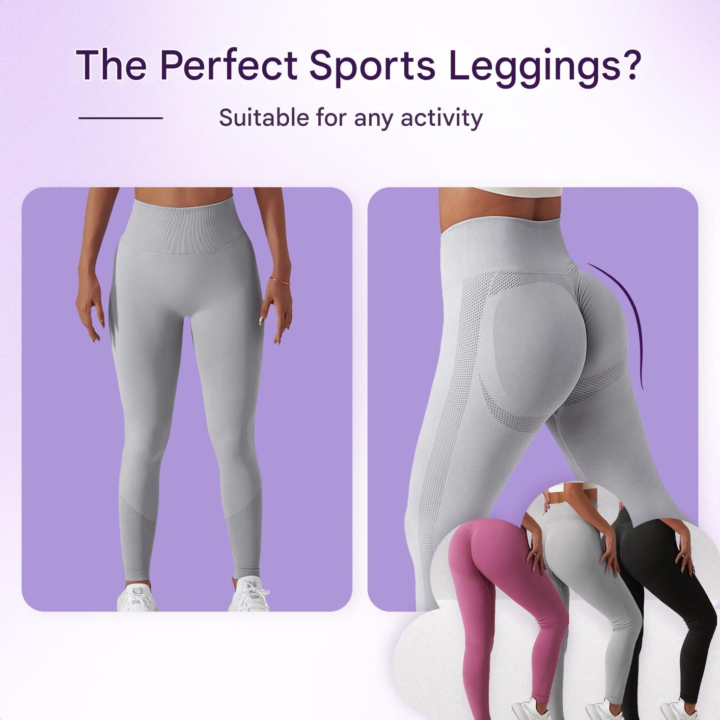 Dam-sportleggings med hög midja – FlexFit
