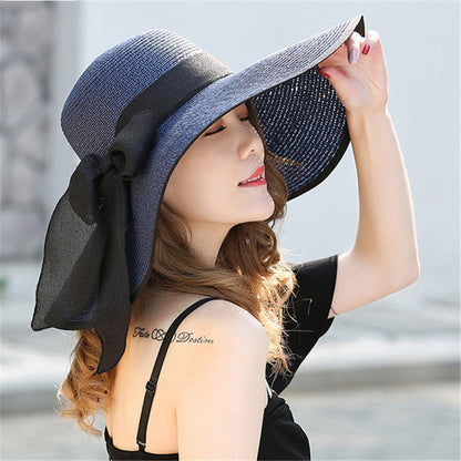 Lätt damsommarhatt med bred brätte och stilren design – Vivian