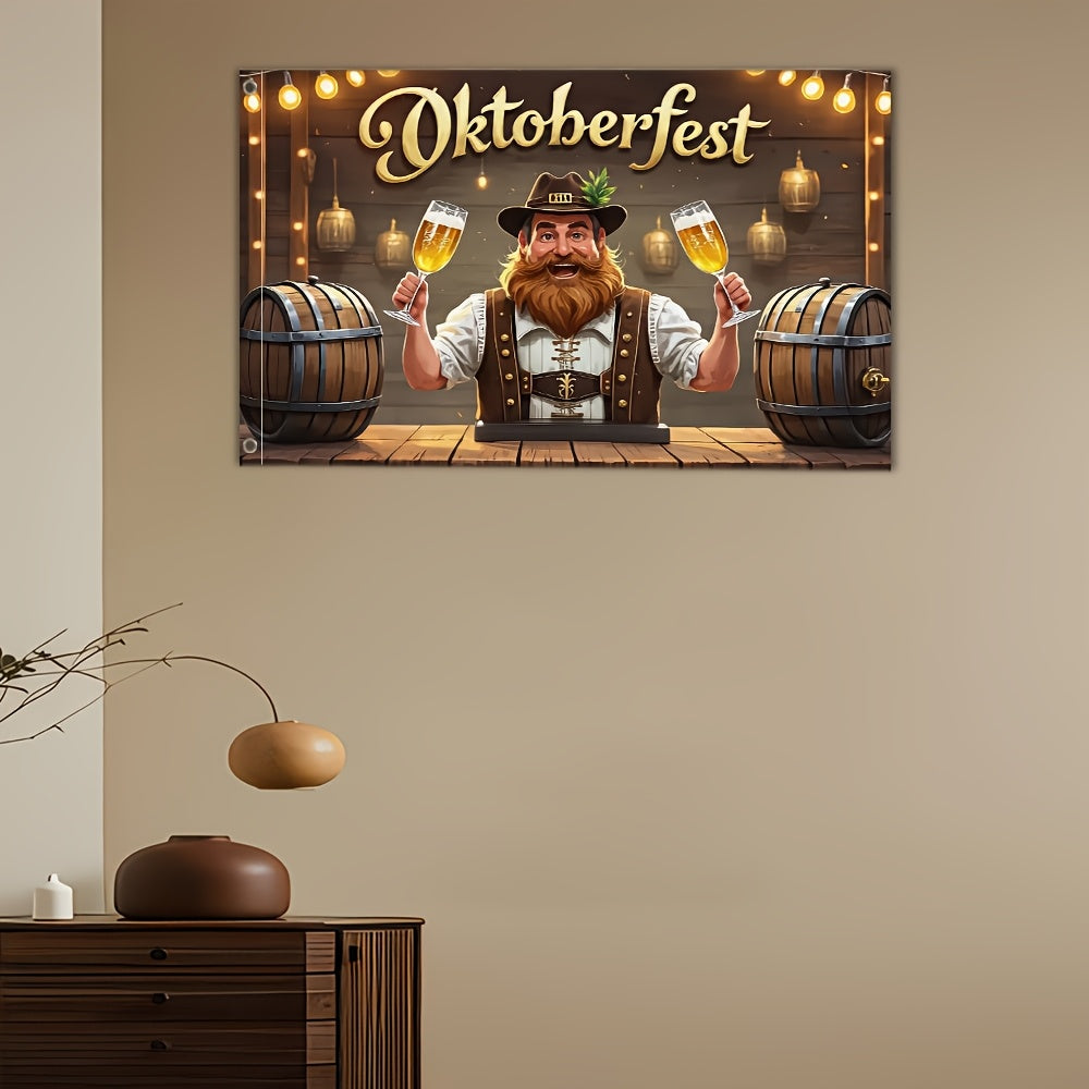 Oktoberfest trädgårdsflagga – Ölfestman Oktoberfest 2026