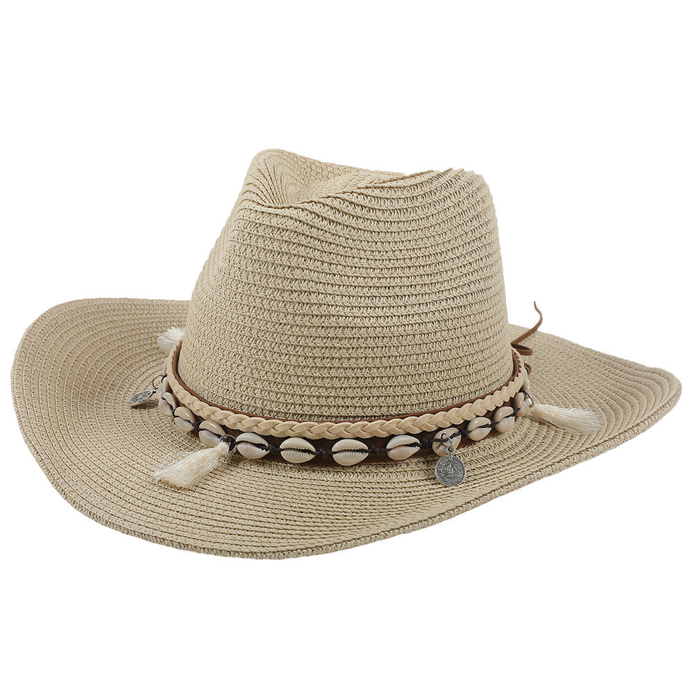 Lätt sommarhatt med snäckor och kvastar – Jasmine