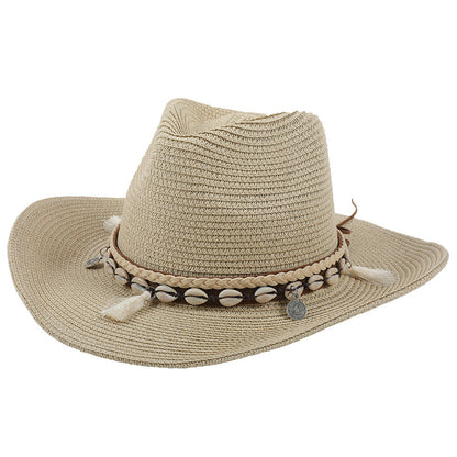Lätt sommarhatt med snäckor och kvastar – Jasmine