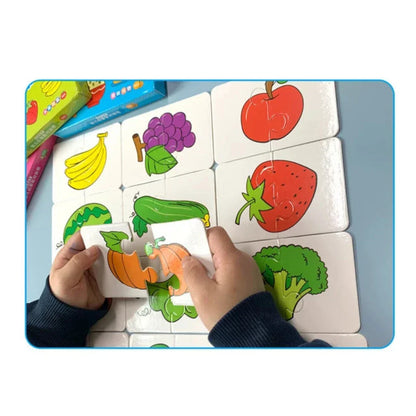 Kort-Memo-spel för barn – Främjar lekfullt minne och koncentration (1+1 Gratis)