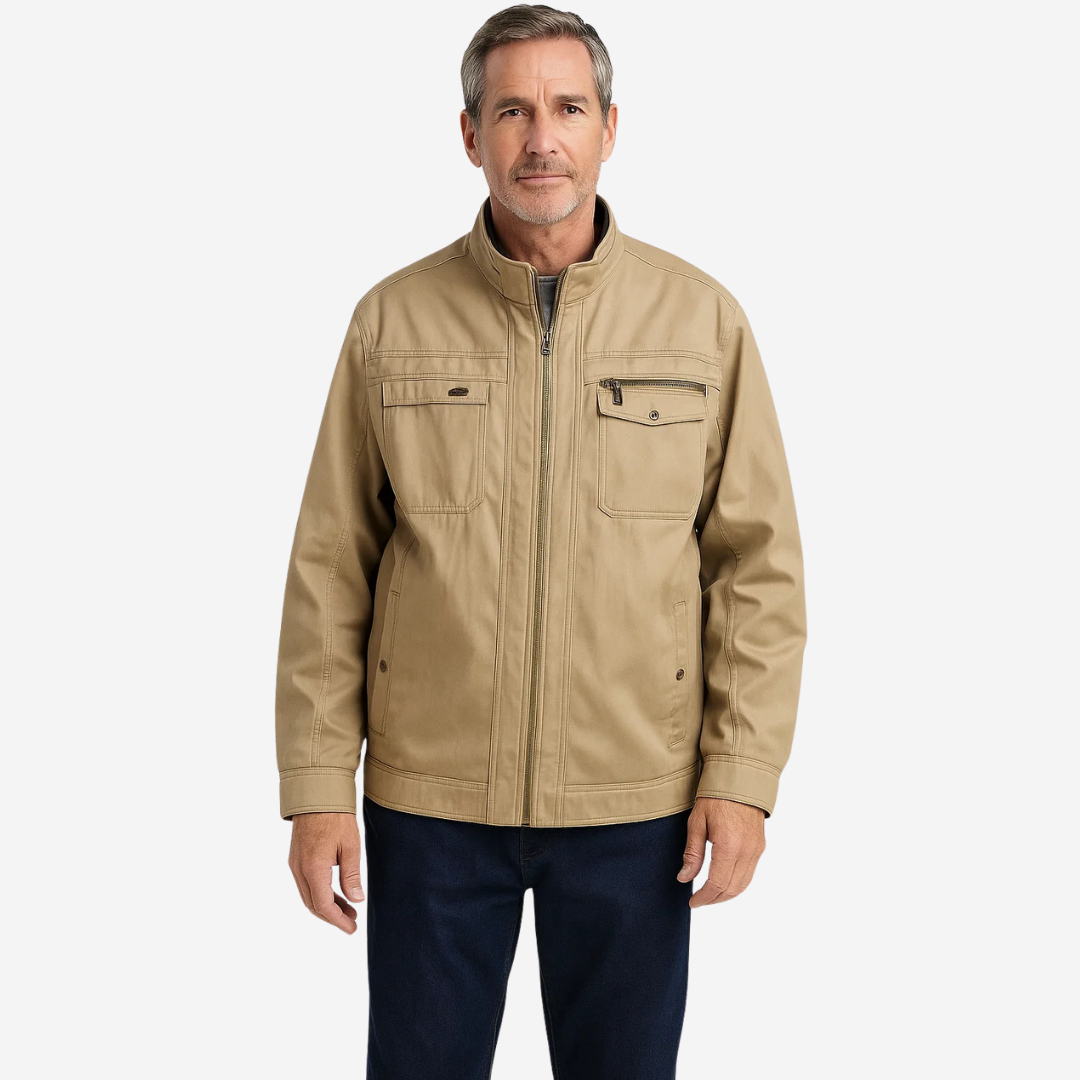 Herrjacka i bomull — vindtät & vattenavvisande i fältstil – Torin