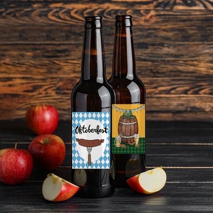 Oktoberfest-flasketiketter, 3 set (vardera 24 stycken) – Öl-etikettset Oktoberfest 2026