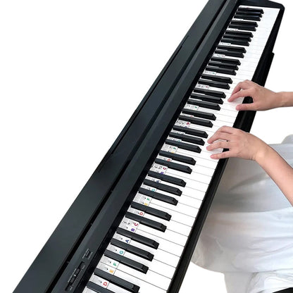 Avtagbara notetiketter i silikon för 88-tangenters pianon och keyboards