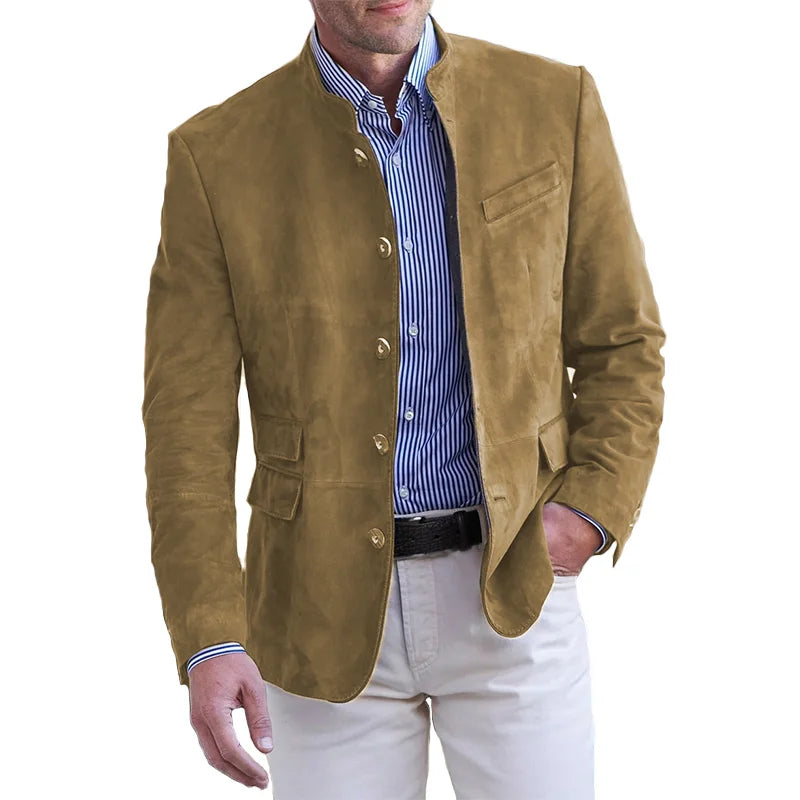 Höstlig klassisk button-down-jacka för herr – Magnus