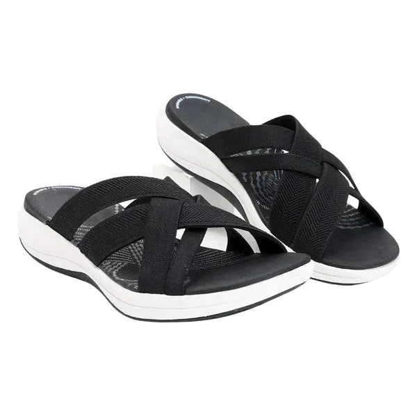 Ventilerade sandaler med ortopediska inlägg och stoppning – Riva