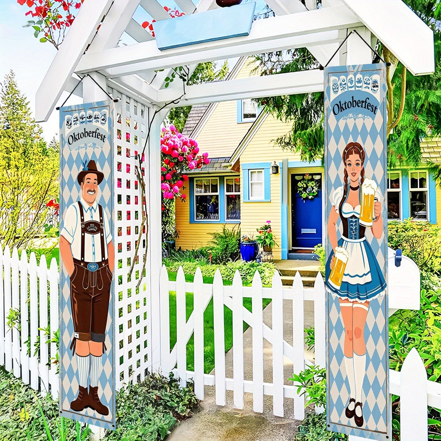 Oktoberfest-bannerset i polyester – WiesnWillkommen Oktoberfest 2026