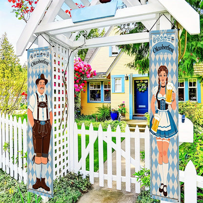Oktoberfest-bannerset i polyester – WiesnWillkommen Oktoberfest 2026